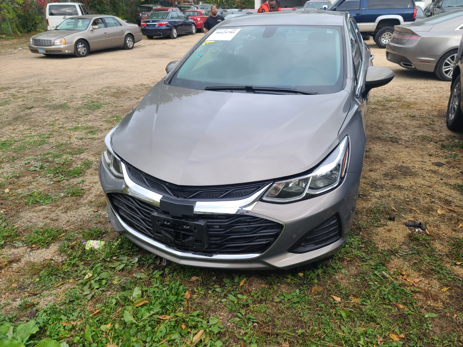 Vehicle after completed front-end collision repair