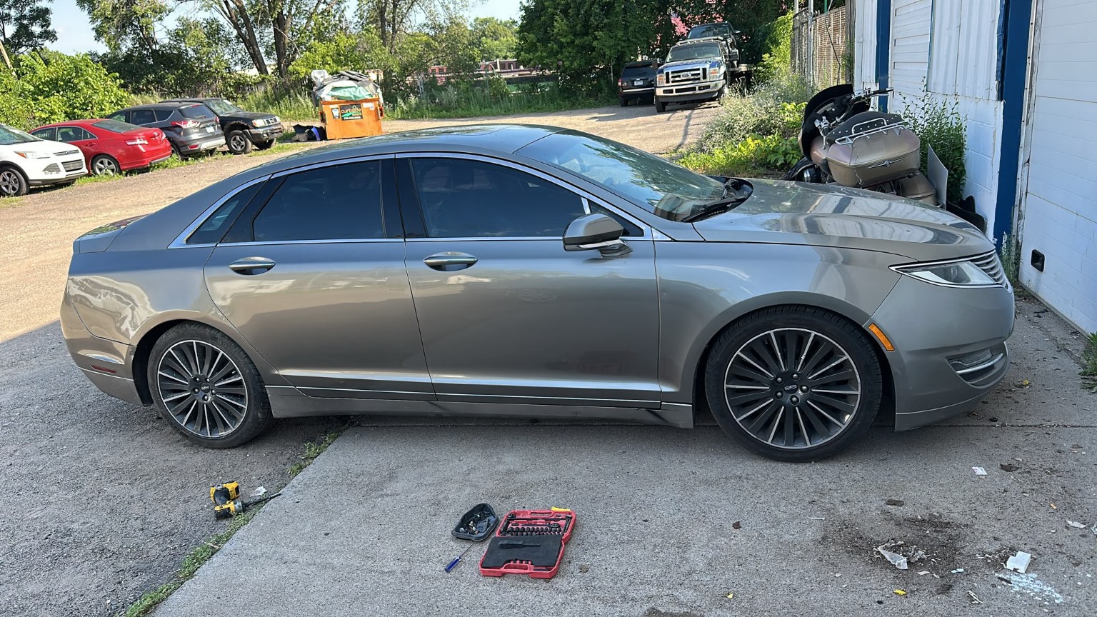 Lincoln after collision repair and refinishing